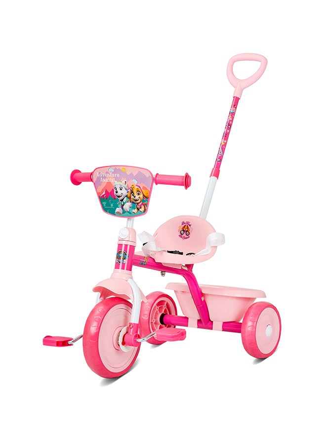 Paw Patrol Girls Tricycle with Pushbar