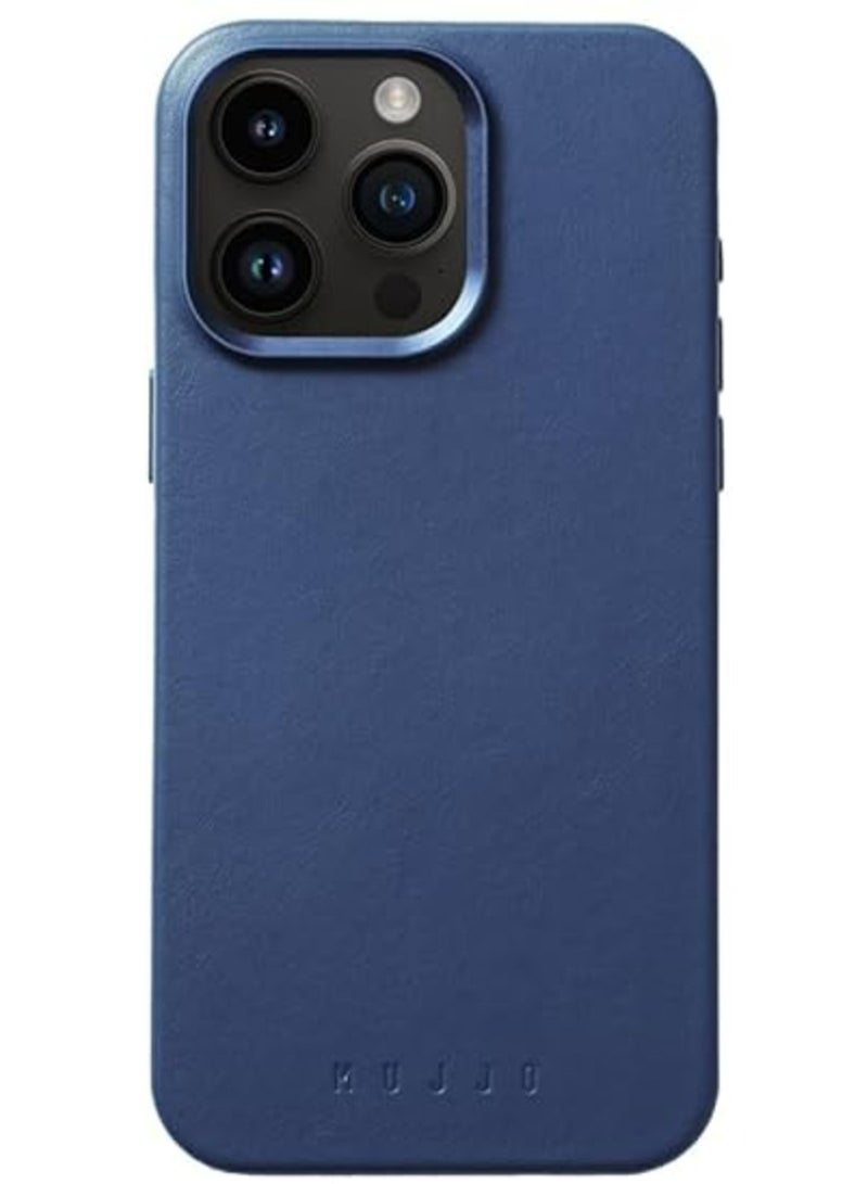 Elevate your iPhone 16 Pro Max with the Full Leather Case in Monaco Blue with MagSafe. Crafted from premium leather, this luxurious case combines elegance and durability, providing a sleek, sophisticated look while offering superior protection.