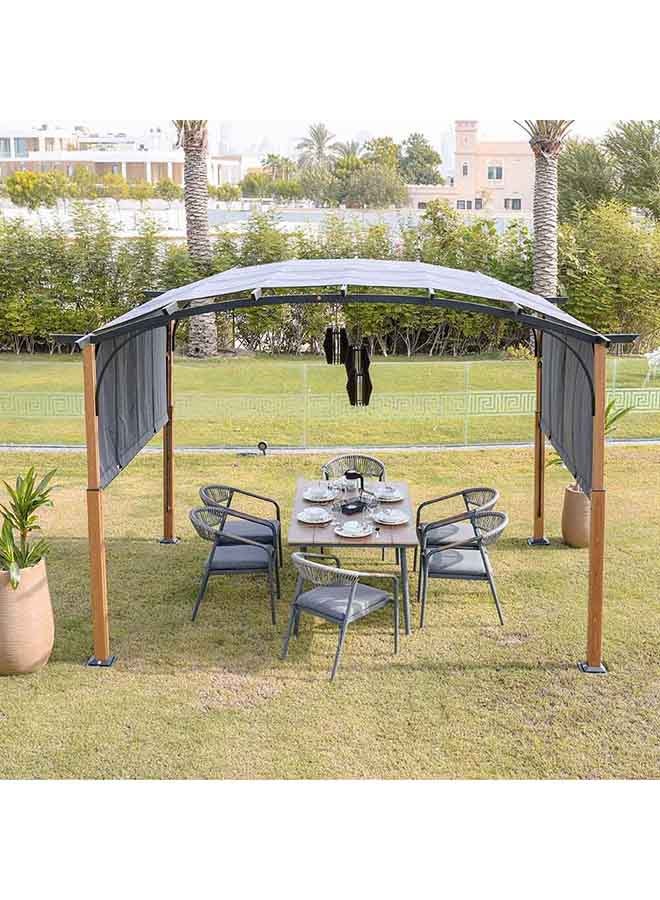 Hazel Outdoor Rectangle Shaped Metal Pergola For Deck Garden Backyard Modern Pergola 3X3.6M