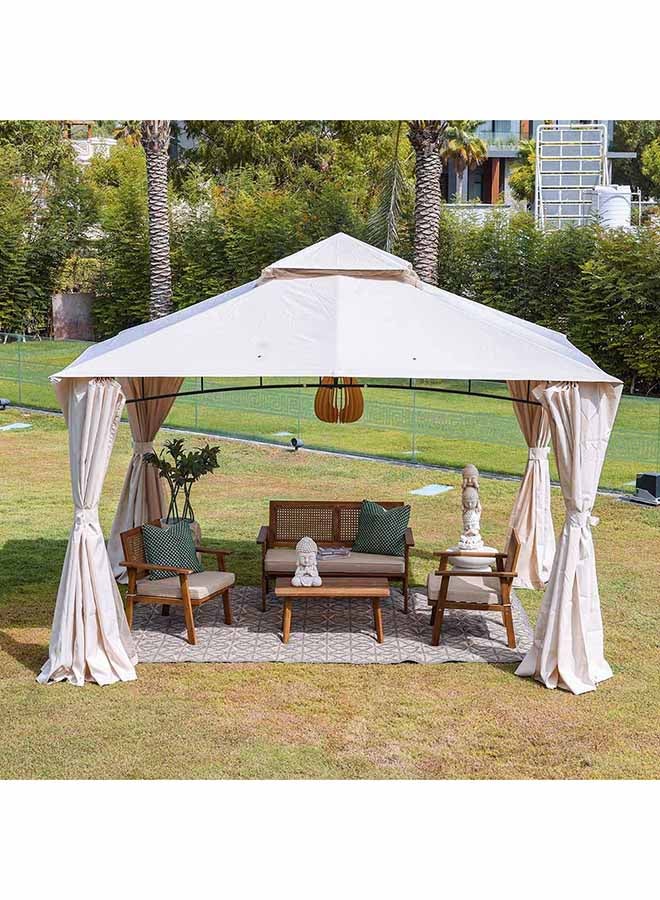 Amna Gazebo Party Tent Heavy Duty Party Tent For Camping Wedding Party Patio Backyard Lawn Beach Modern Outdoor Furniture 3X3.6M