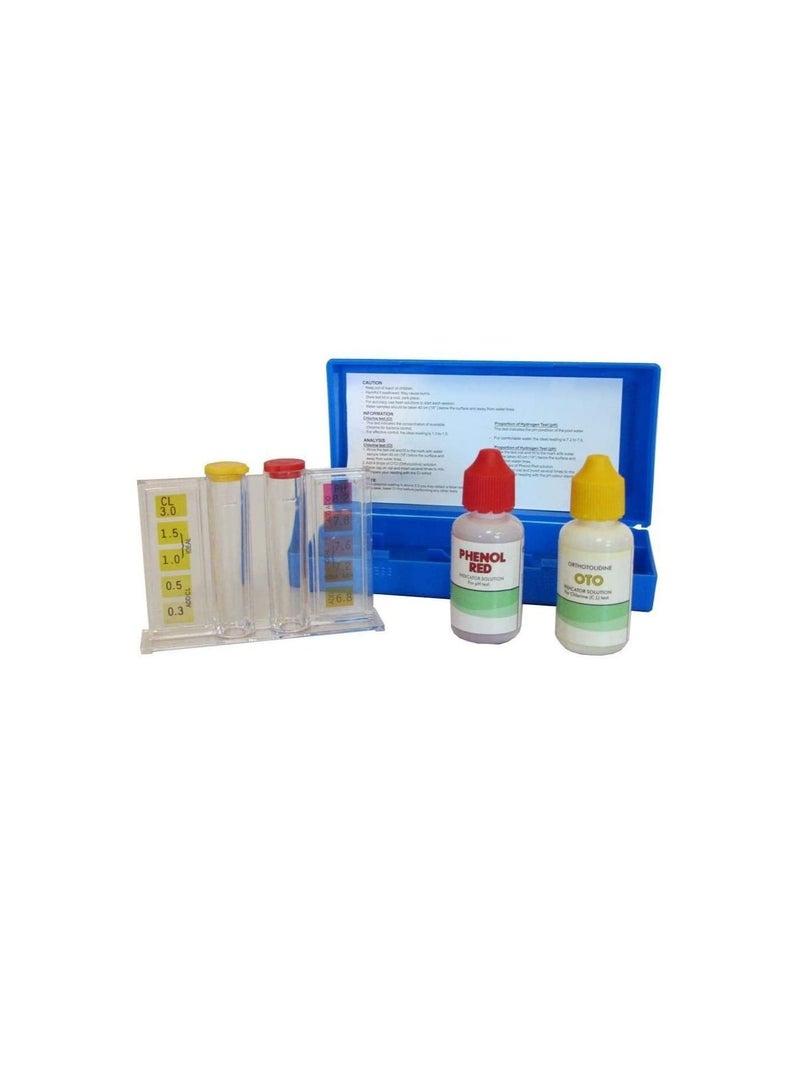 Swimming Pool Water Test Kit for Chlorine and PH (BASIC PH and CL test kit 15 CL)