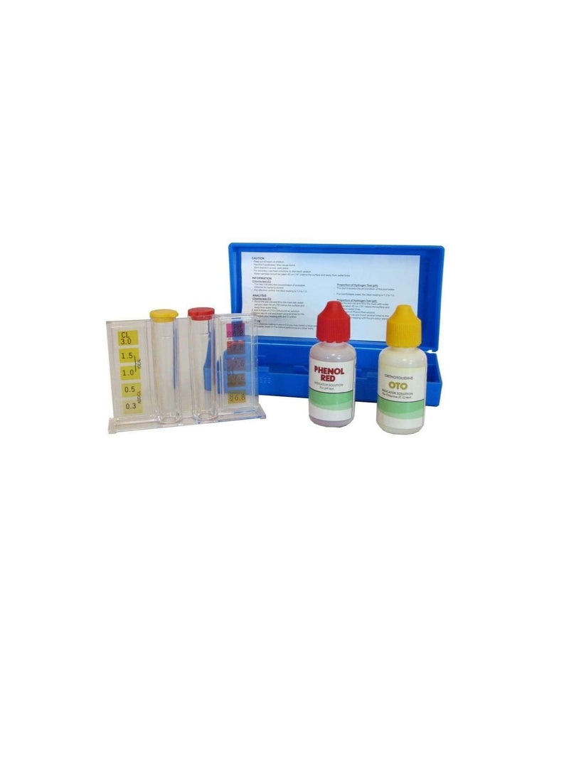 Swimming Pool Water Test Kit for Chlorine and PH (BASIC PH and CL test kit 15 CL)