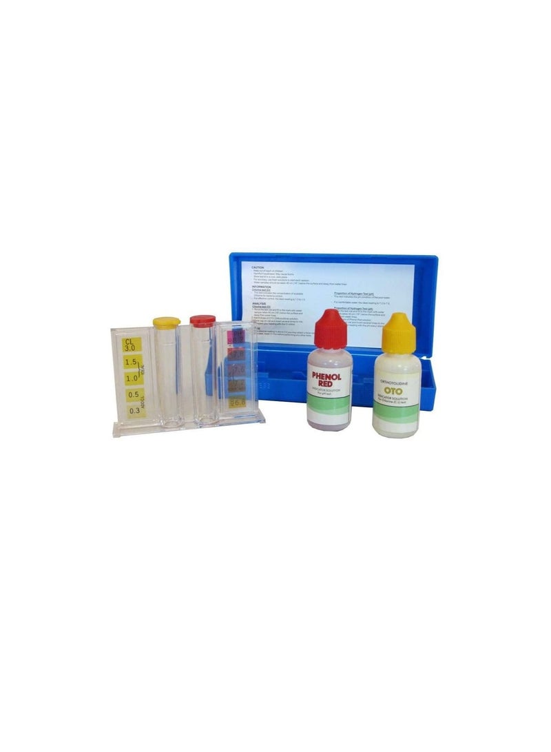 Swimming Pool Water Test Kit for Chlorine and PH (BASIC PH and CL test kit 15 CL)