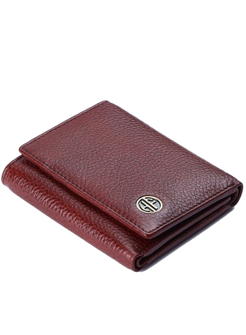 Leather Wallet for Men | RFID Protected | Croc Brown, Modern