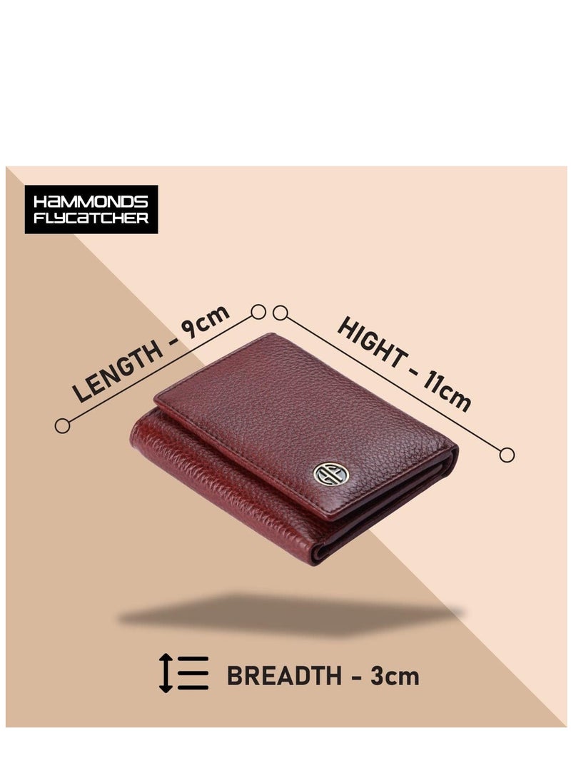 Leather Wallet for Men | RFID Protected | Croc Brown, Modern