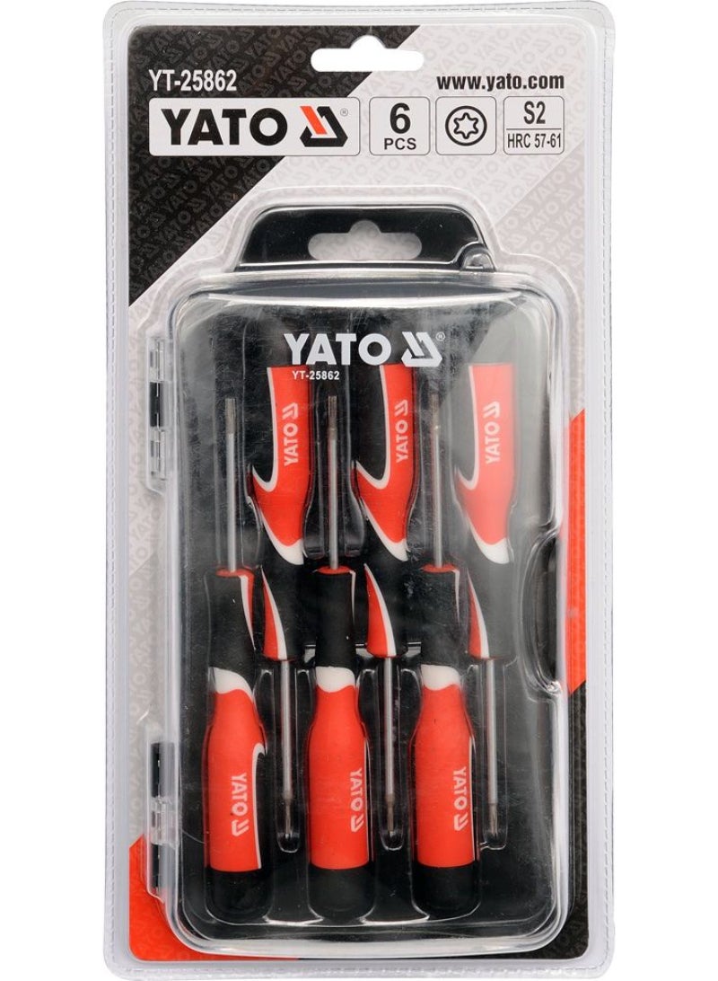 YATO Precision Screwdriver Set 6pcs Torx YT-25862