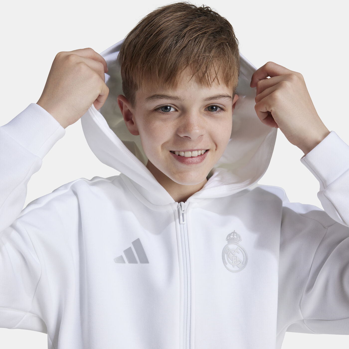 Kids' Real Madrid Anthem Football Jacket