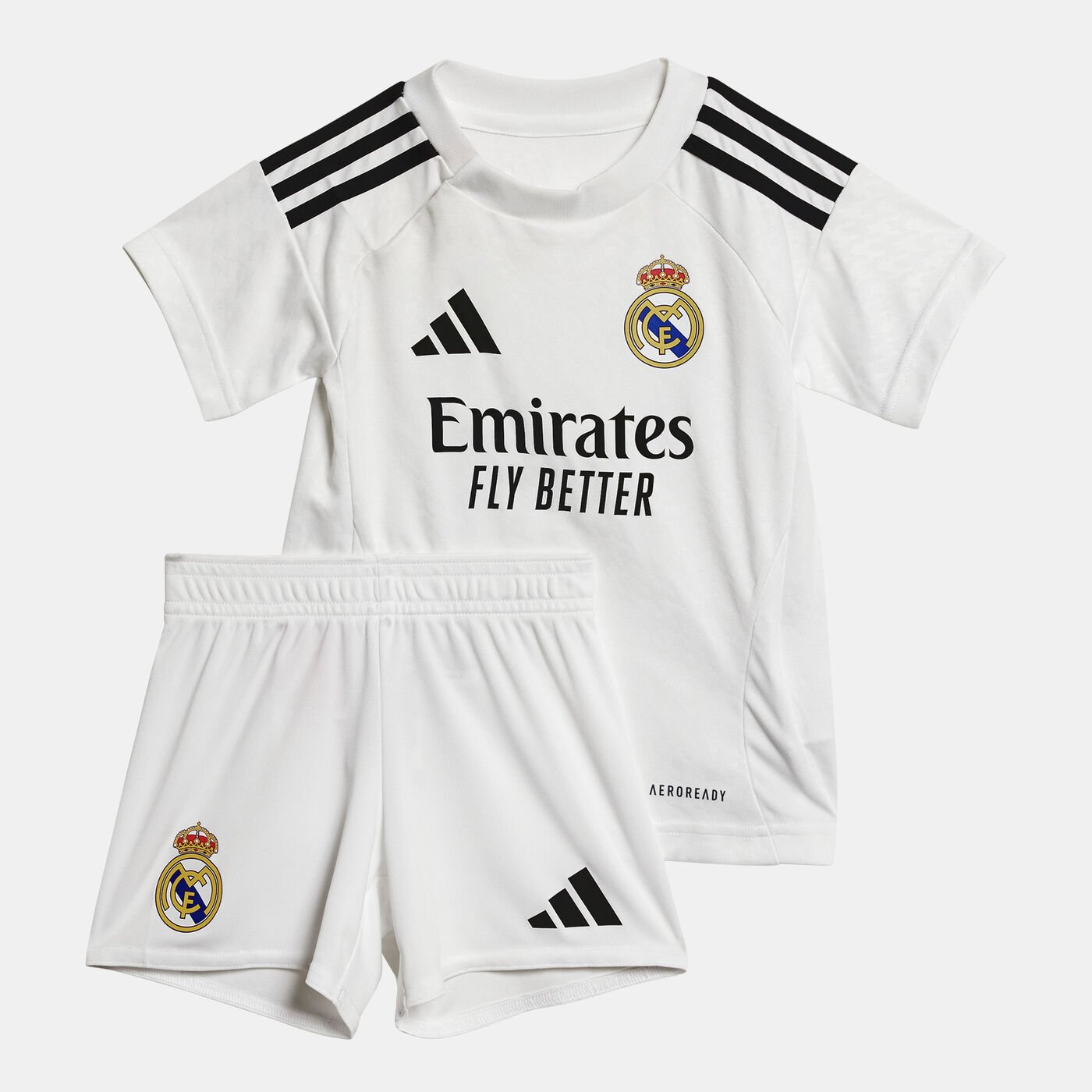 Kids' Real Madrid 24/25 Home Replica Football Kit (Baby and Toddler)