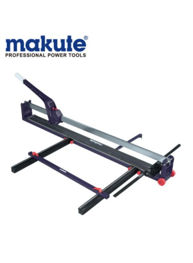 Makute Tile Cutter with 100cm Maximum Cutting Width 15mm Tile Thickness 22mm Roller Red Laser Guide Metal Body for All Tile Cutting Task (TC1000-2 )