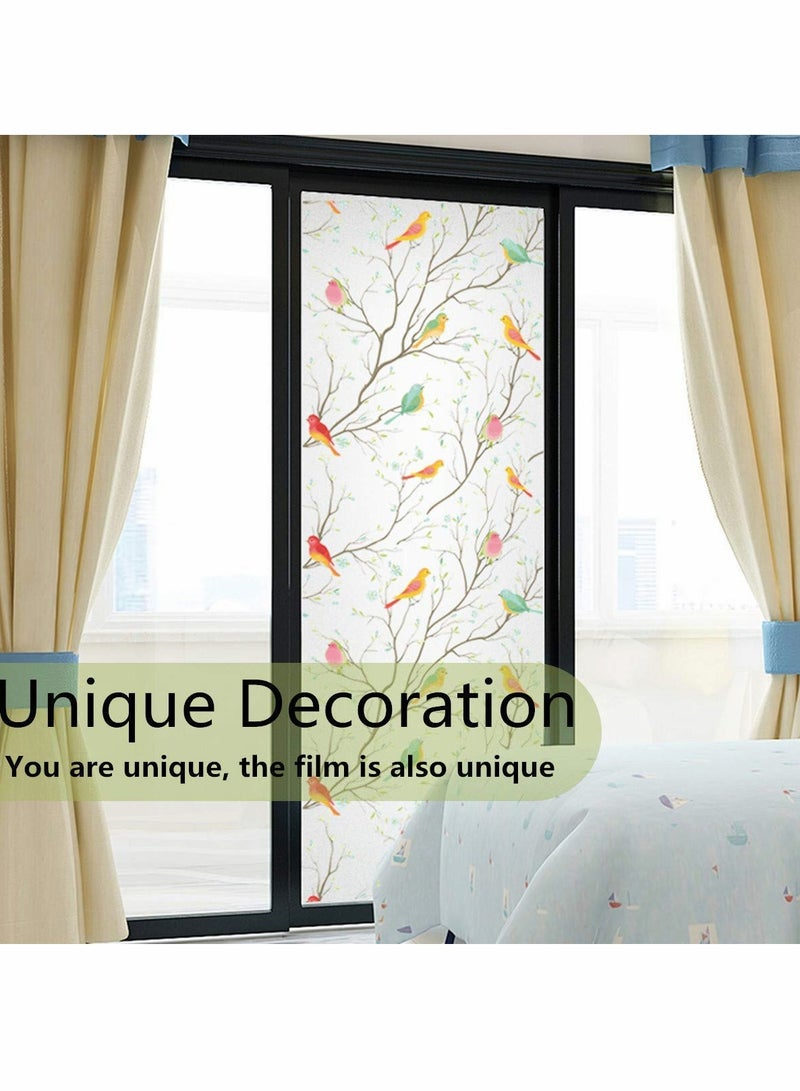 Privacy Window Films, Self Adhesive Frosted Opaque Glass Decorative Stickers