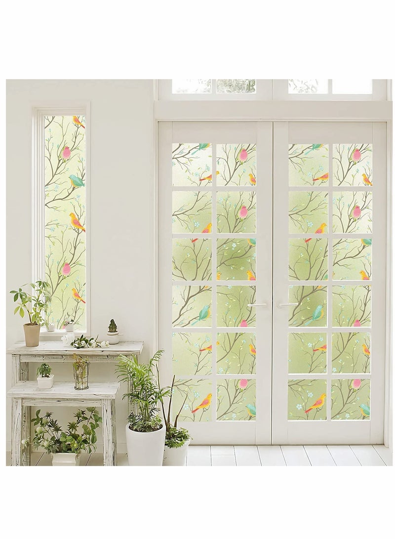 Privacy Window Films, Self Adhesive Frosted Opaque Glass Decorative Stickers