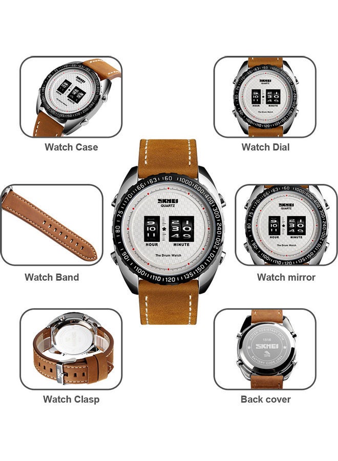 Men's Water Resistant The Drum Watch 1516