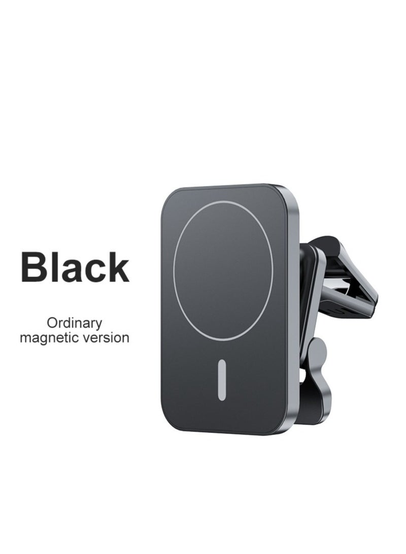 Wireless Car Mount Phone Charger 15W High-Speed Flash Magnetic Wireless Car Charger Black