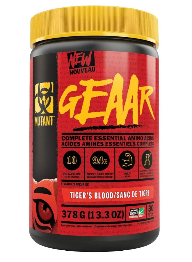 Mutant Geaar Amino Acids Tiger'S Blood Flavour 30 Servings