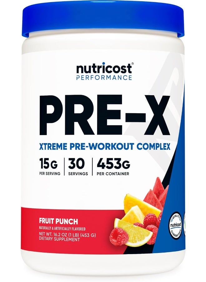 Pre-Workout Complex Powder Fruit Punch 30 Serv