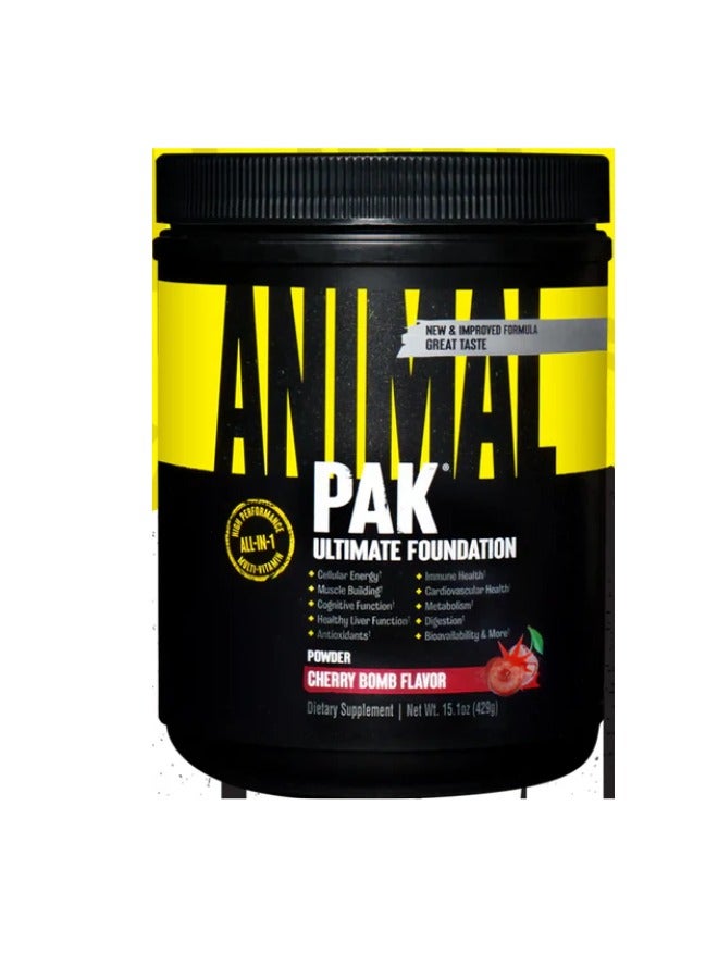 Animal Ultimate Foundation Pak High Performance All In One Multivitamin Cherry Flavour 411 Gram