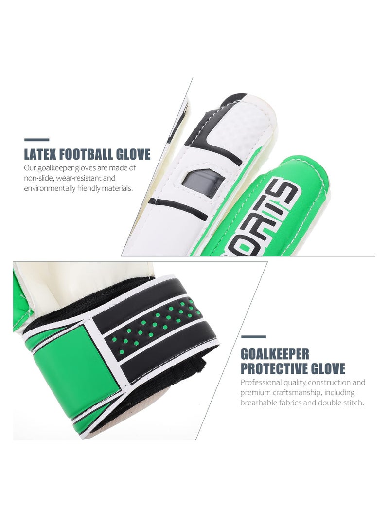 Kids Football Gloves for Training, Youth Soccer Goalkeeper Gear with Strong Grip Palms, Ideal for Boys and Children