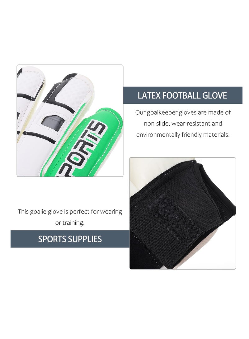 Kids Football Gloves for Training, Youth Soccer Goalkeeper Gear with Strong Grip Palms, Ideal for Boys and Children