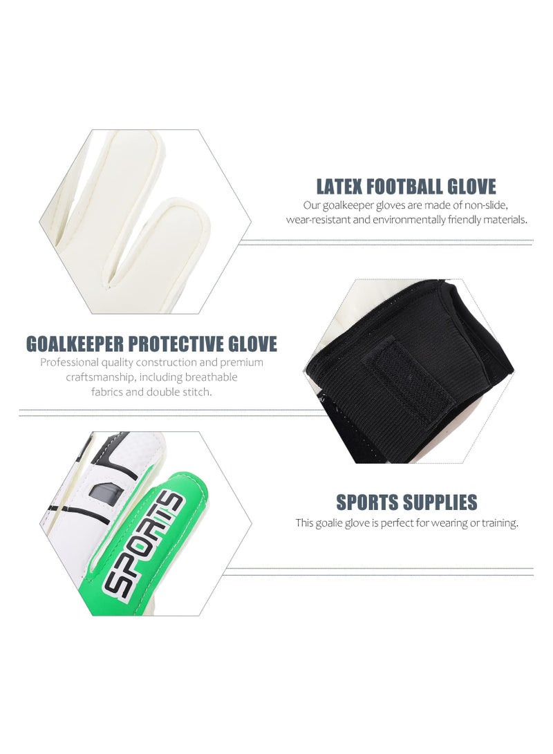 Kids Football Gloves for Training, Youth Soccer Goalkeeper Gear with Strong Grip Palms, Ideal for Boys and Children