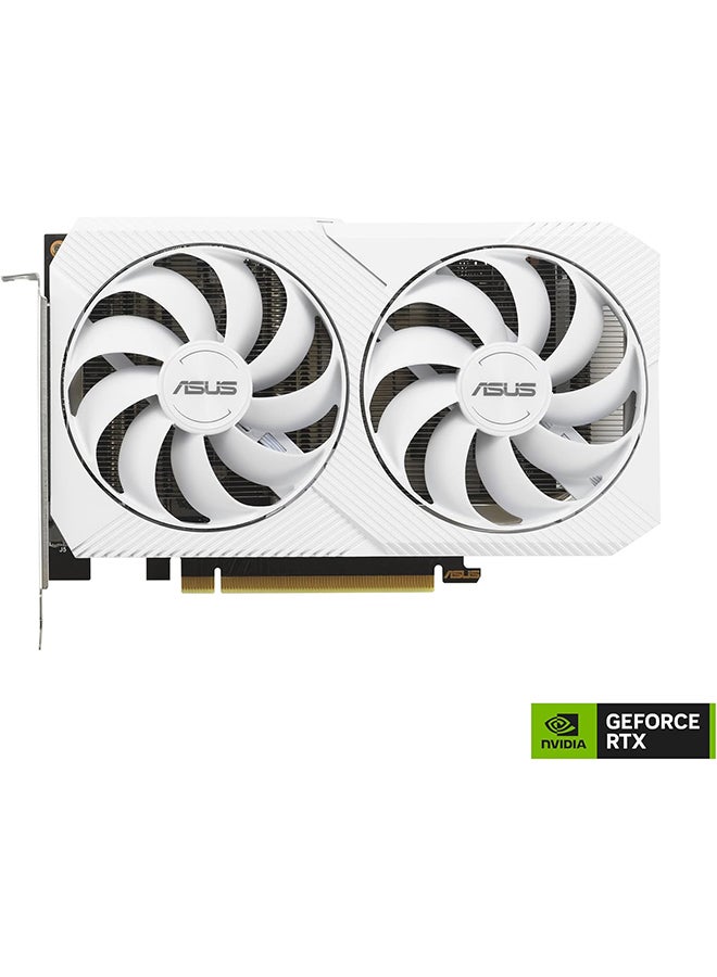 Dual GeForce RTX 3060 White OC Edition 8GB GDDR6 (PCIe 4.0, 8GB GDDR6, HDMI 2.1, DisplayPort 1.4a) White