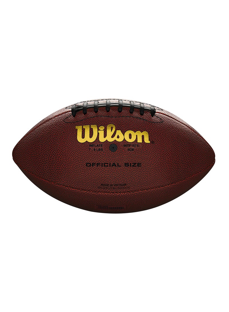 NFL Tailgate American Football - Official size for +14 years old and Adults - Brown