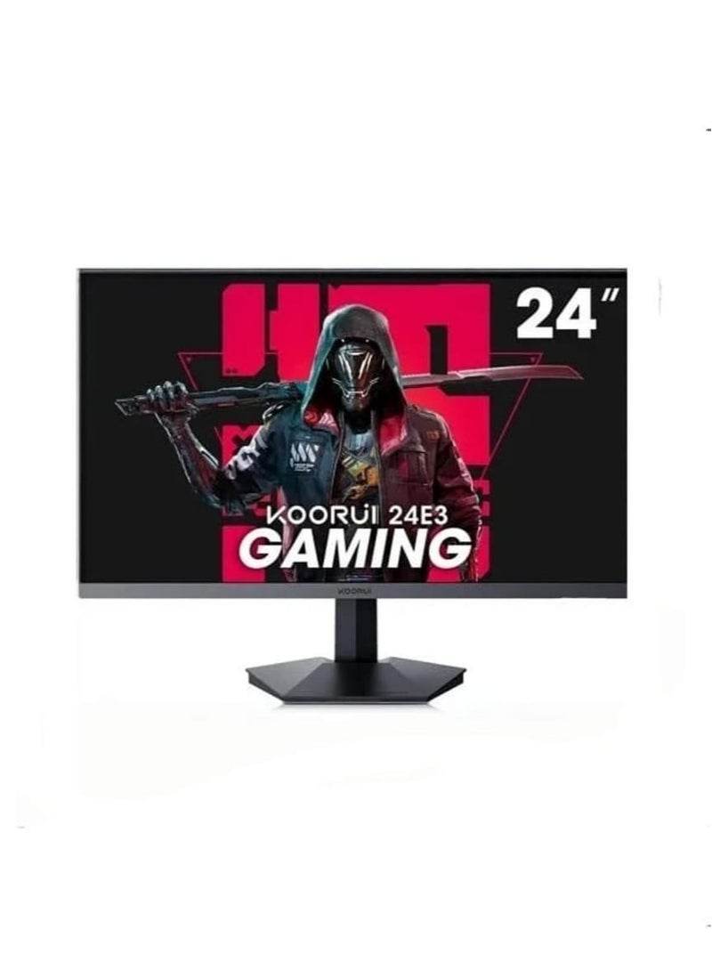 24 Inch Gaming Monitor, 165Hz, FHD 1920x1080, 1ms, IPS, Compatible FreeSync G-sync, Tilt Adjustable, Eye Care, VESA Wall Mountable (HDMI, DisplayPort) Black