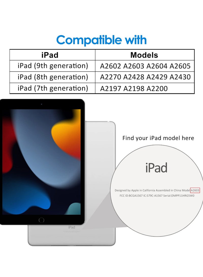 Screen Protector for iPad 10.2-Inch (2021/2020/2019 Model, 9/8/7 Generation), Tempered Glass Film, 1-Pack