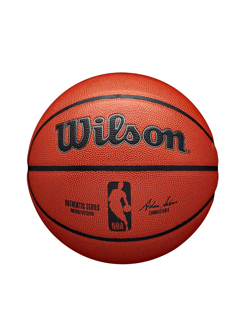 NBA Authentic Indoor Outdoor Basketball - Size 7 for +12 years old and Adults - Brown