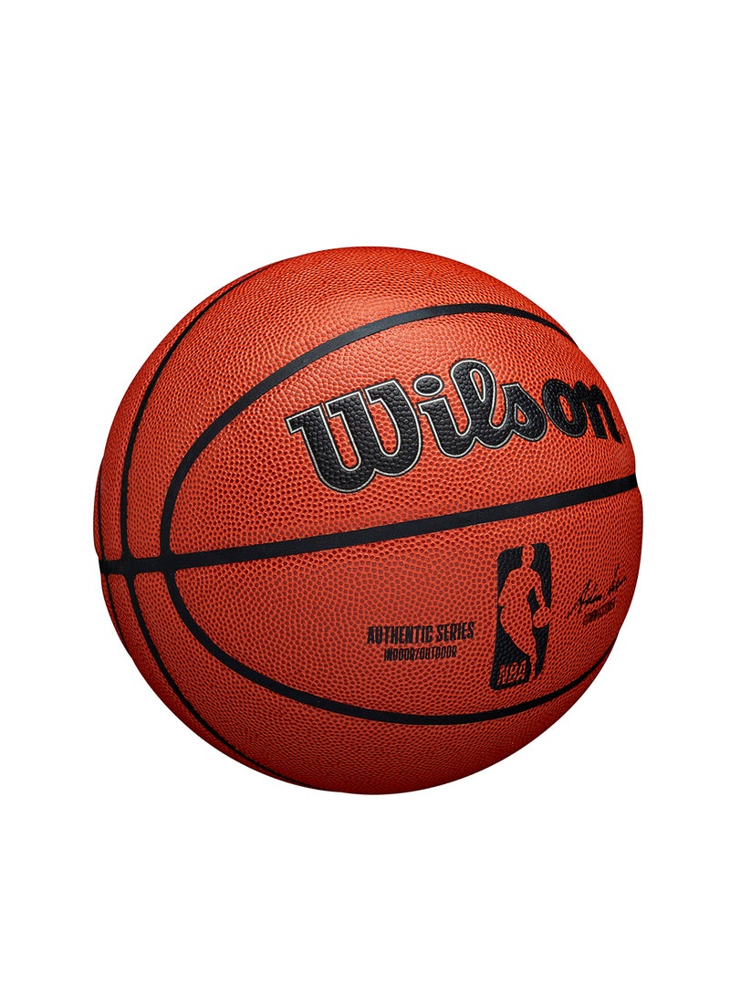 NBA Authentic Indoor Outdoor Basketball - Size 7 for +12 years old and Adults - Brown