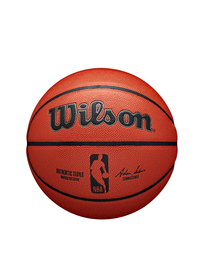 NBA Authentic Indoor Outdoor Basketball - Size 7 for +12 years old and Adults - Brown