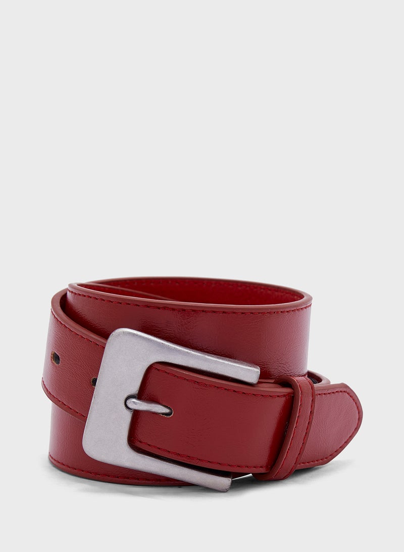 Buckle Metallic Belt