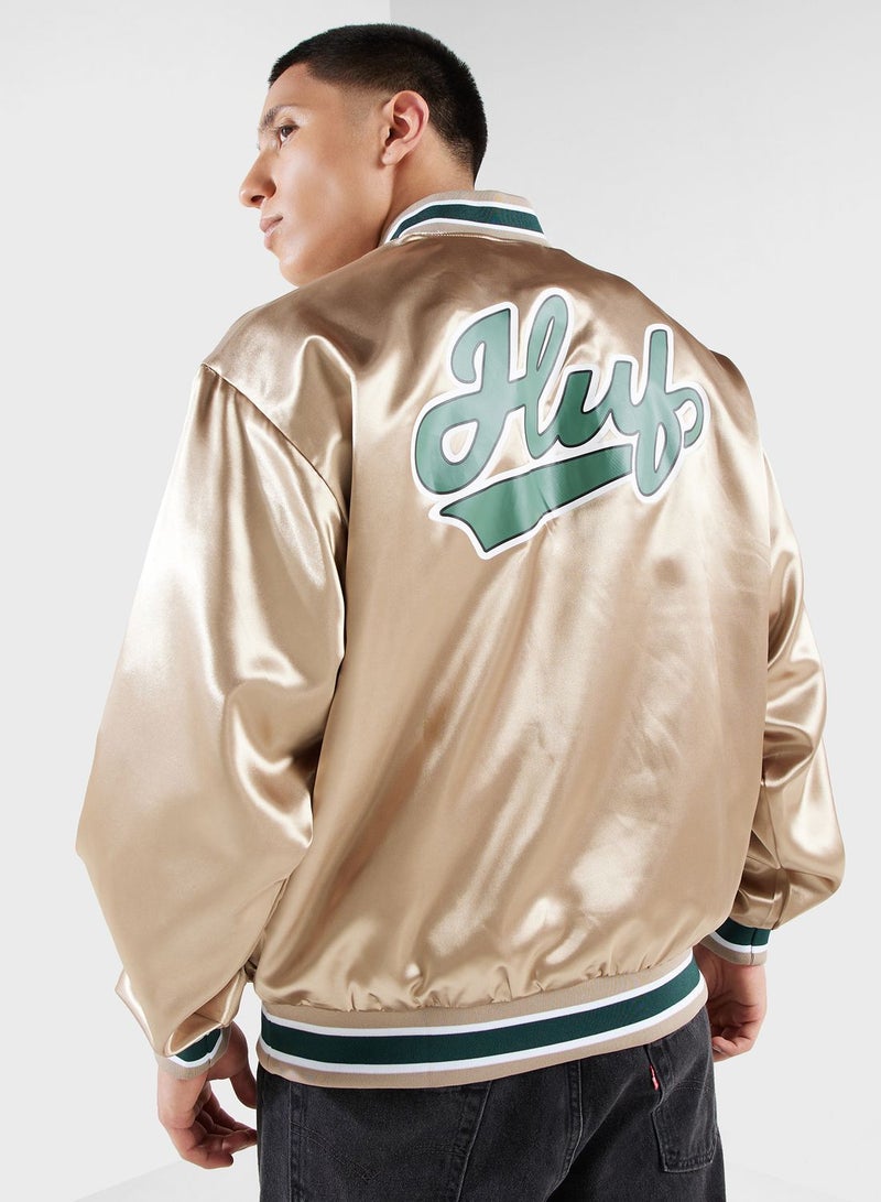 Satin Baseball Jacket