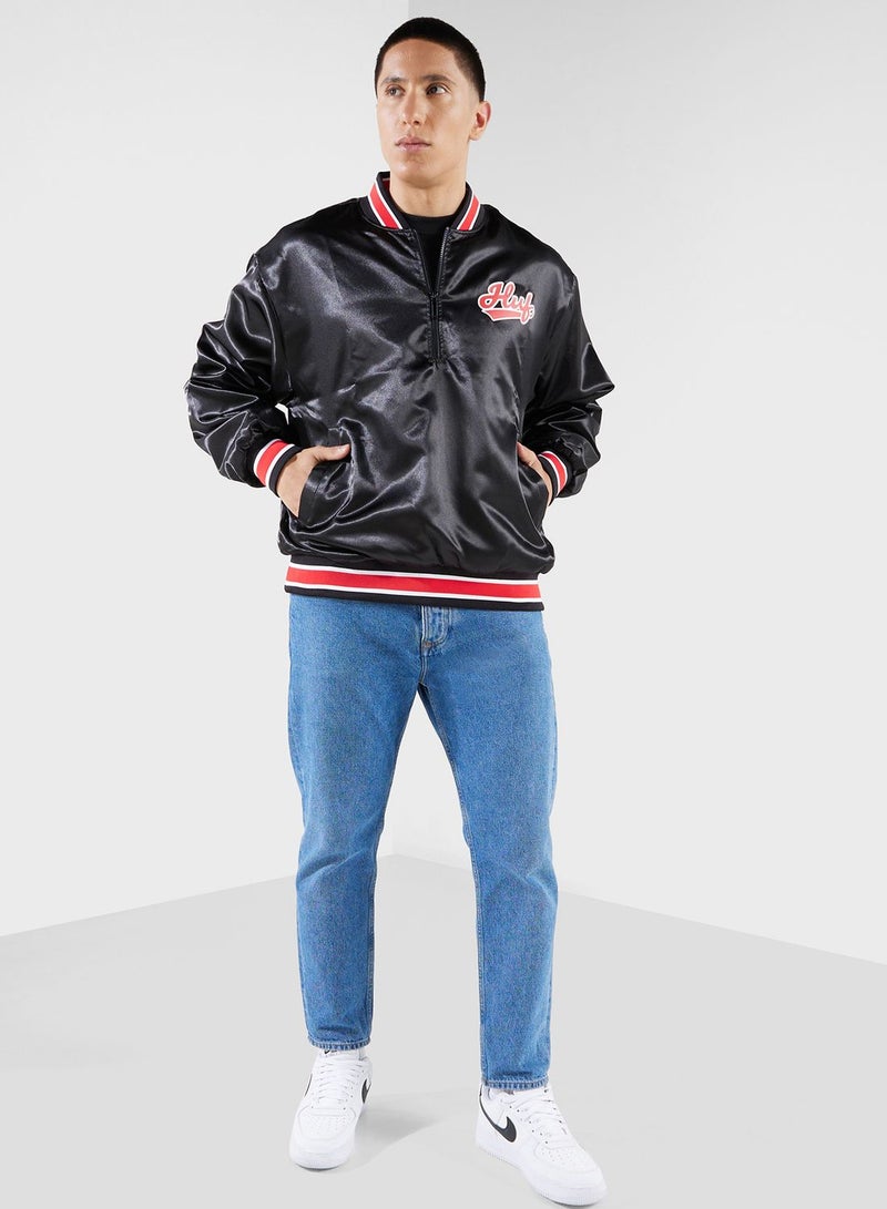 Satin Baseball Jacket