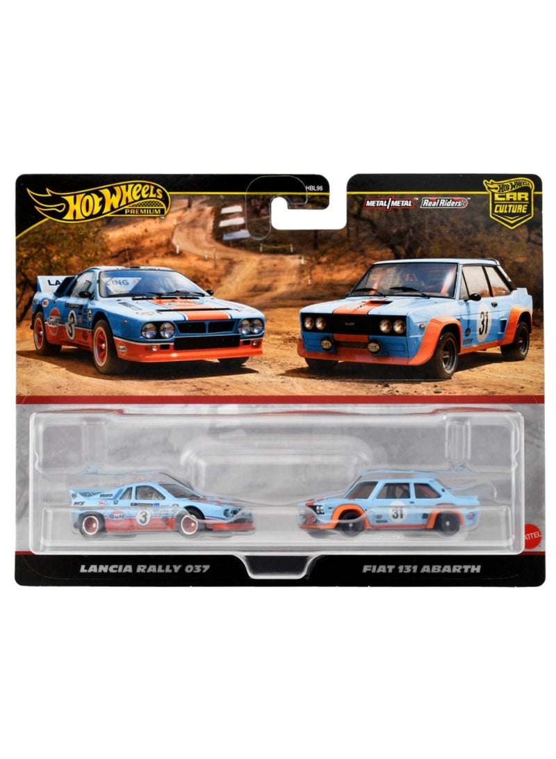 Premium Car Culture 2-Pack Lancia Rally 037 & Fiat 131 Abarth