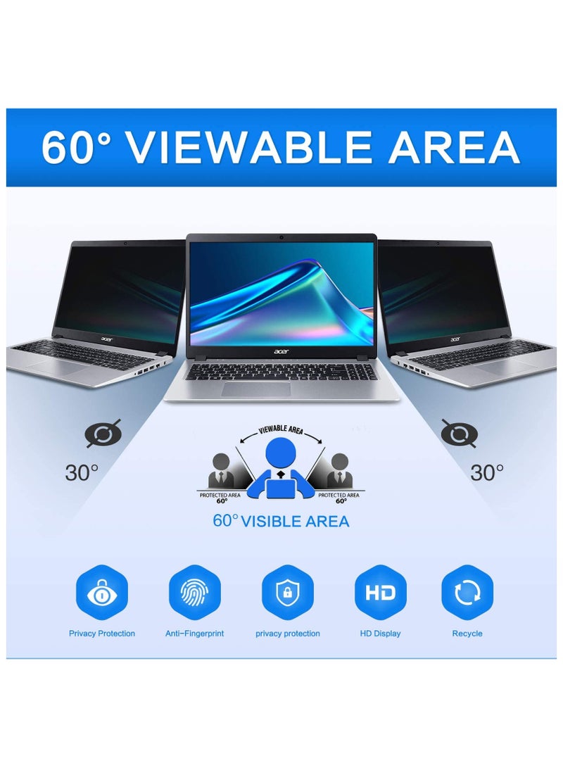 14 Inch Laptop Privacy Screen Filter Compatible with HP/Dell/Acer/Samsung/Lenovo/Toshiba for 16:9 Widescreen Display Laptop Privacy Screen and Anti-Glare Protector
