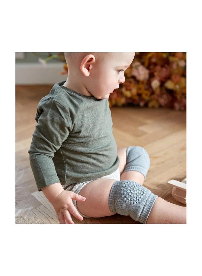 Set of 5 Crawling Anti-Slip Unisex Toddlers Kneepads – Breathable High-Elastic Sponge Knee Pads for Babies – Ideal for Boys and Girls – Protects Babies Knees on Hard Surfaces