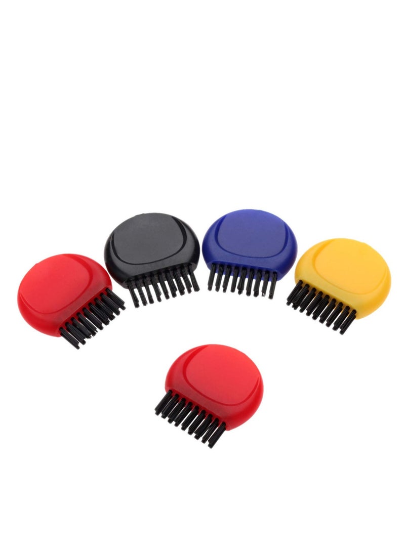 Golf Club Groove Brush Set - 20 Pack Ergonomic Cleaner Tool for Golf Heads, Balls & Shoes - Multi-Color (Black, Red, Blue, Yellow) - Essential Golf Accessories for Optimal Performance