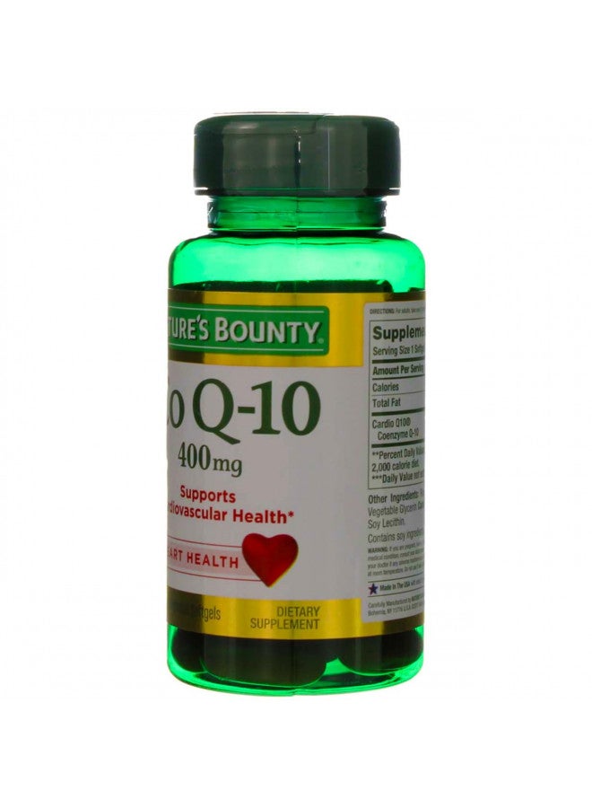 Nature's Bounty Cardio Q10, Co Q-10 400 mg Softgels 39 ea (Pack of 2)