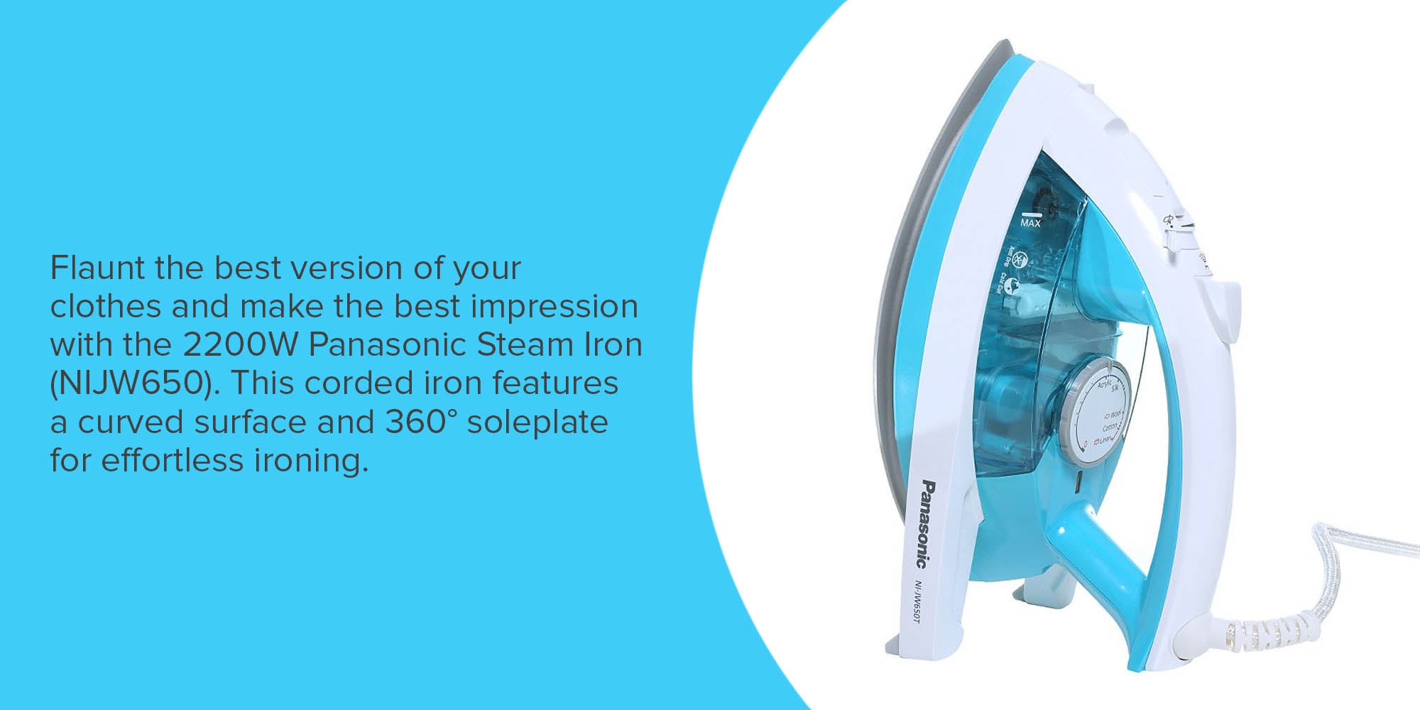 Steam Iron 2200.0 W NIJW650 Blue/White