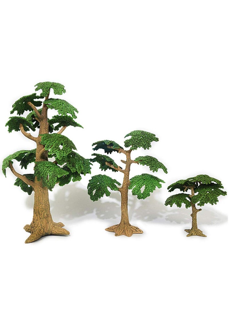 Tree Model Artificial Fake Mini Miniature Trees Train Railways Landscape Scenery Decoration Mini Pine Tree Cypress Model for DIY Scenery Craft (3pcs)