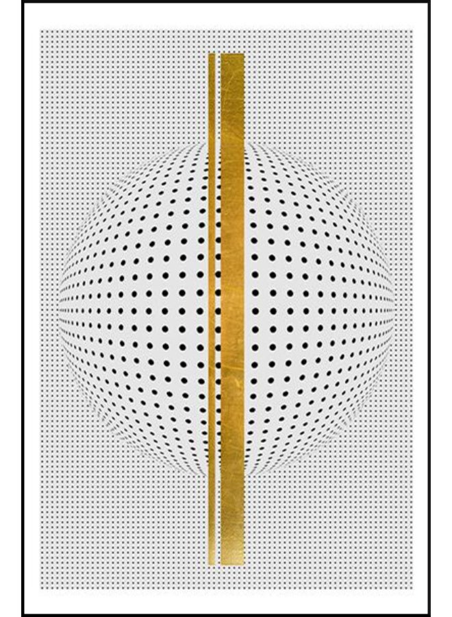 Vintage Geometric Elegance Abstract Set Of 3 Alloy Matt - Black Frame Wall Art