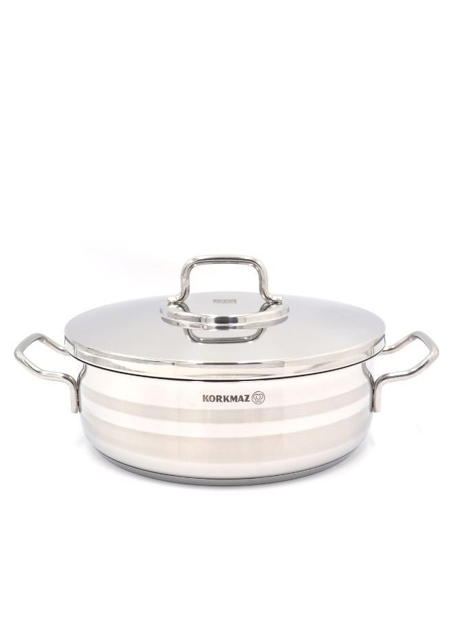 Korkmaz Astra Short Casserole, 26 cm Size