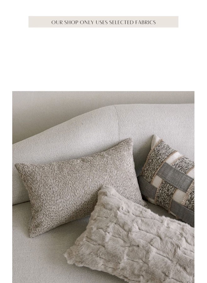 Overlapping Banded Cushion Cover