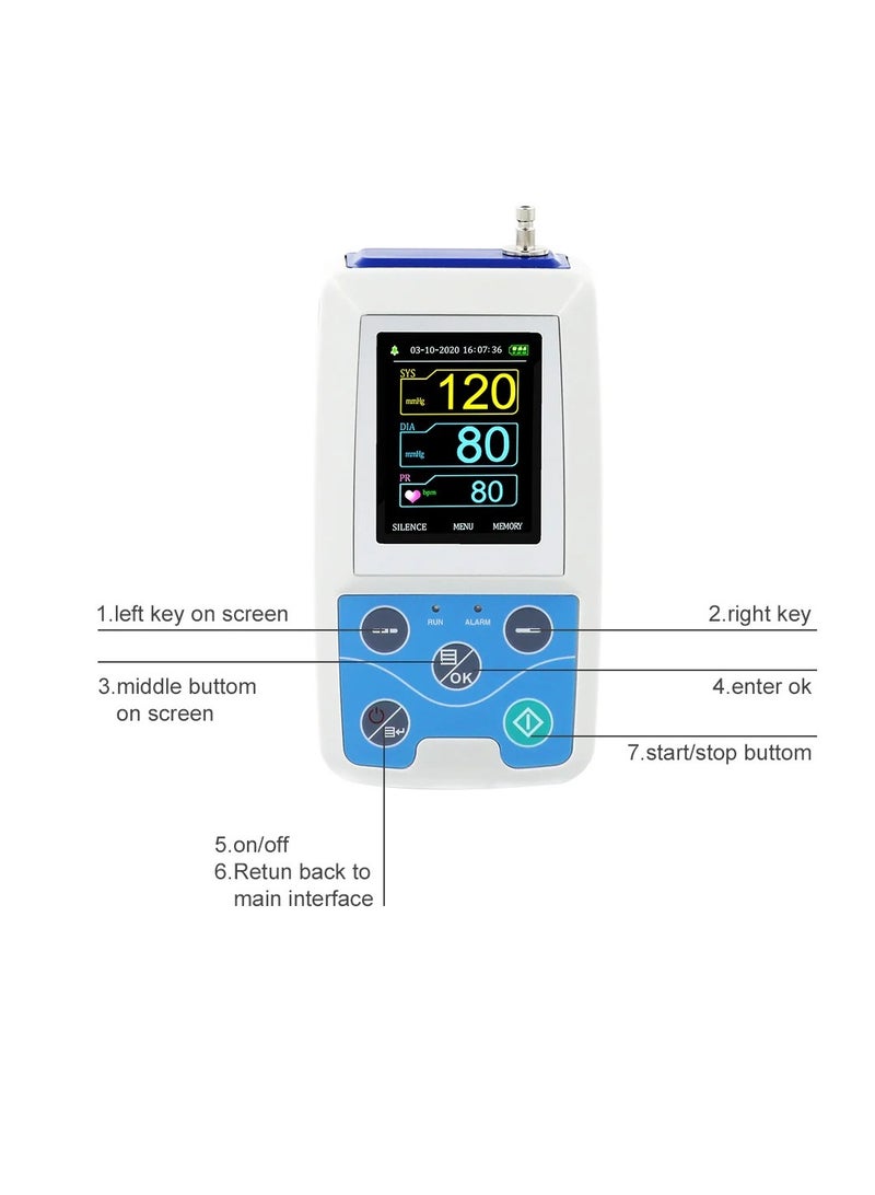 CONTEC Ambulatory Blood Pressure Monitor USB Software 24h NIBP Holter ABPM50