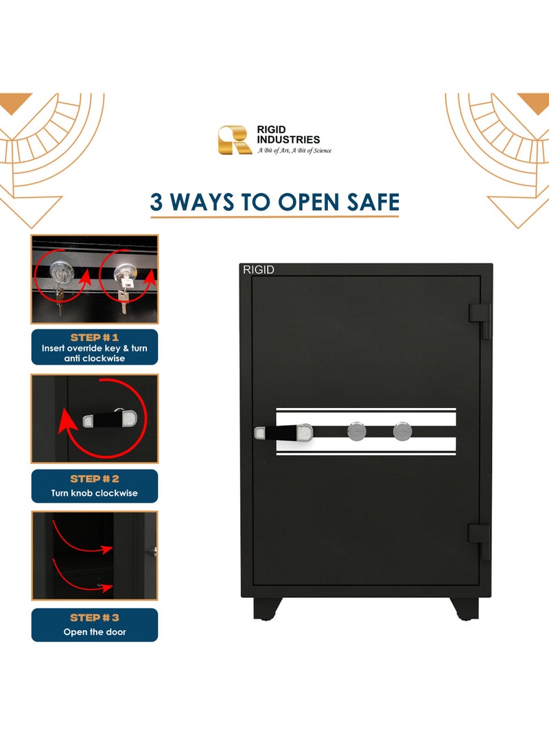 Fire Resistant Steel Safe with Dual Key Lock, 130Kg