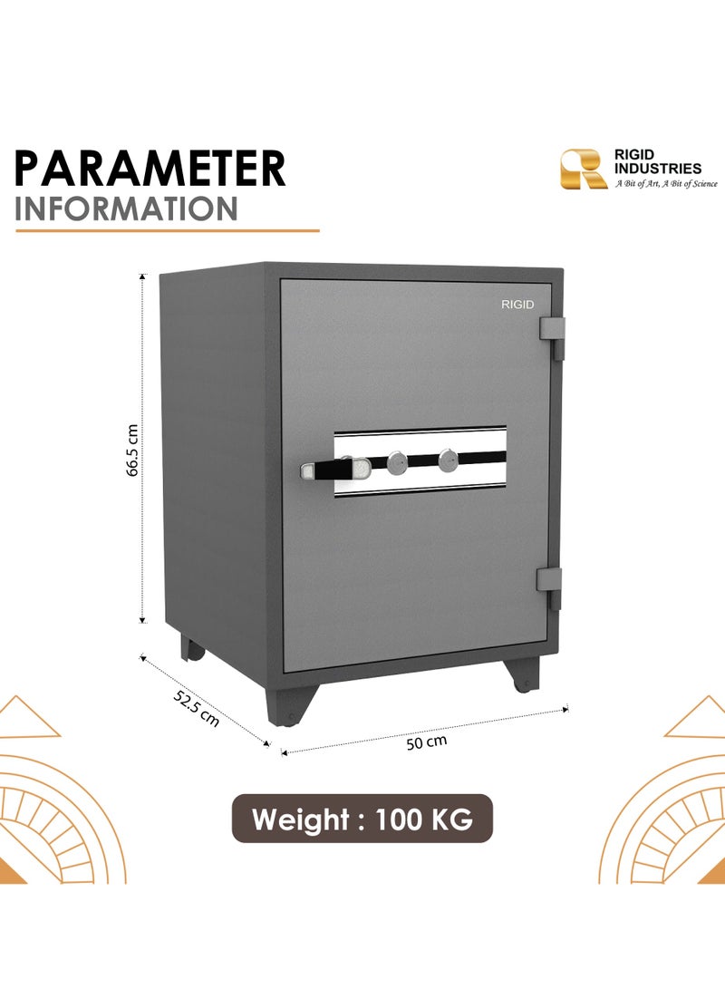 Fire Resistant Steel Safe with Dual Key Lock, 100Kg