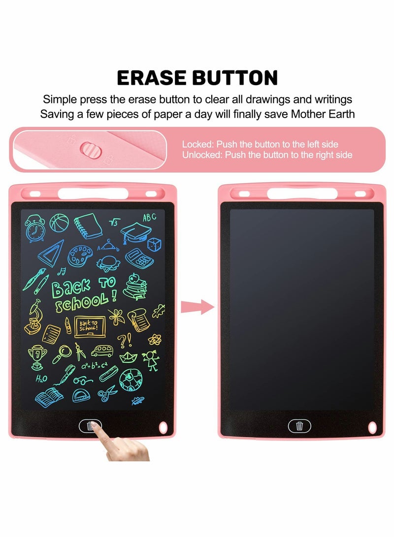 LCD Writing Tablet, Doodle Scribbler Pad 8.5 inch Colorful Screen Drawing Board Learning Gift for Kids, Educational Toys for 3-6 Years Old Boys and Girls（2 Pack ）