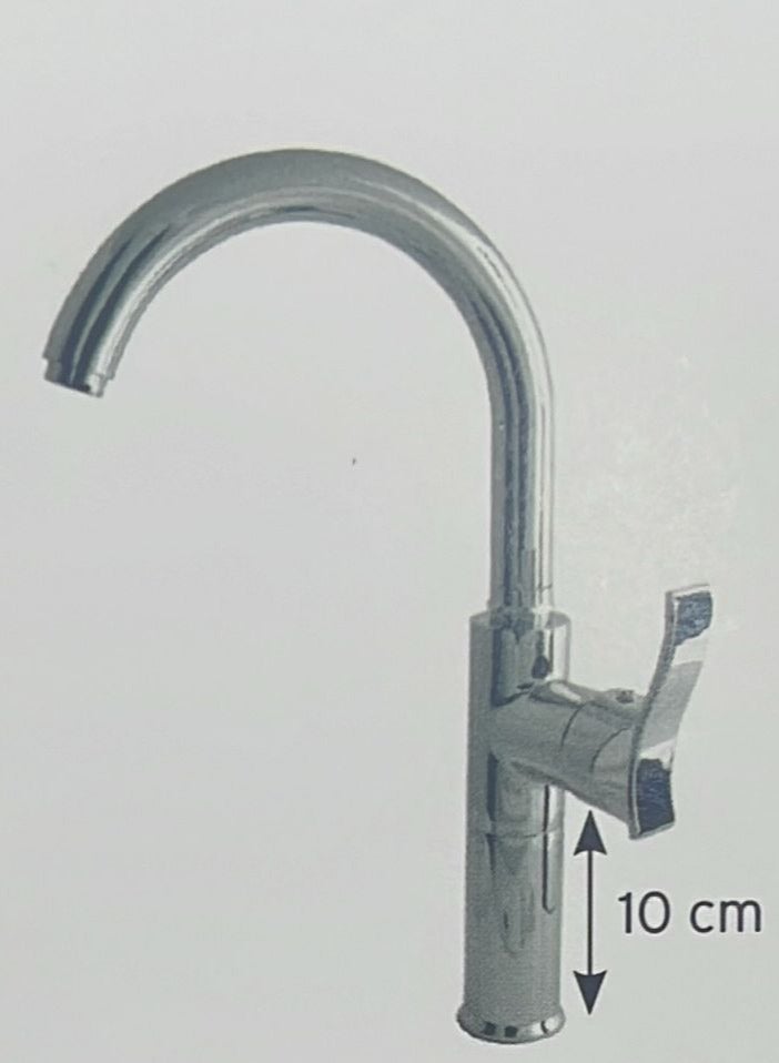 Turkish mixer with one handle and high spout hr-504-10