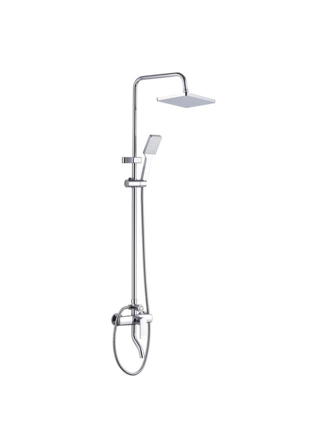 Milano Sky Rain Shower Complete Set-Sq Chrome