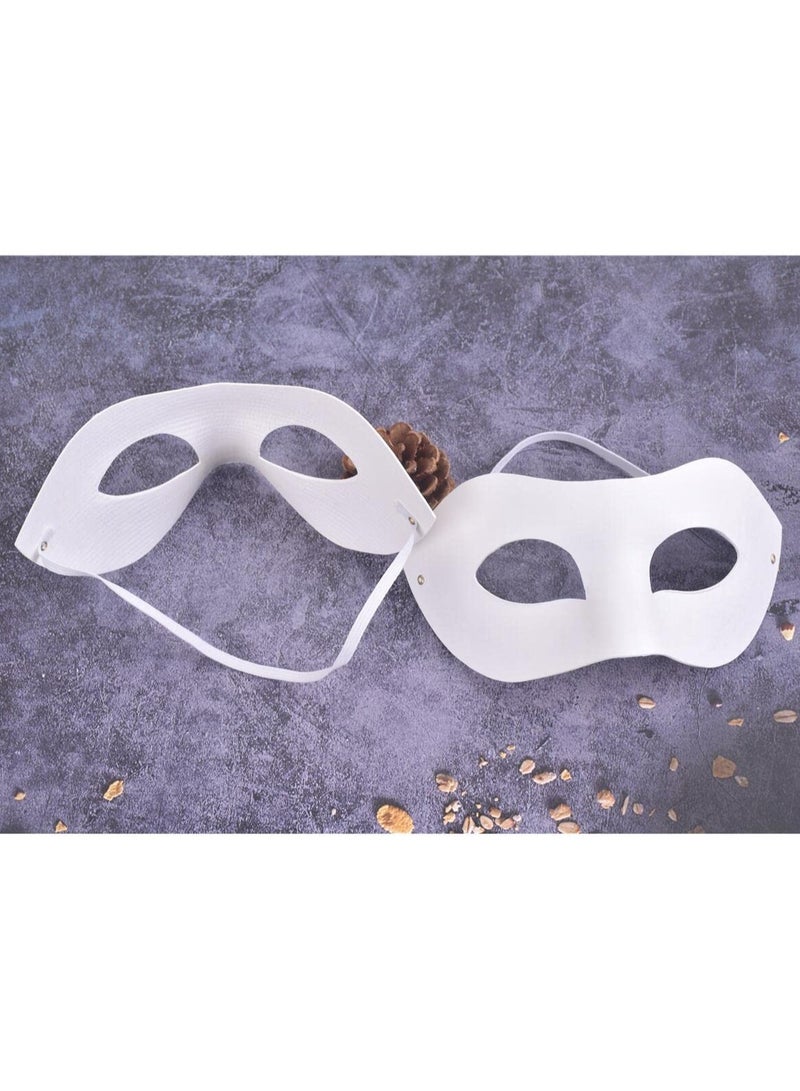 Paper Mache Art Masks, DIY Blank Masks Paintable Paper Mask White Masquerade Masks Party Decors